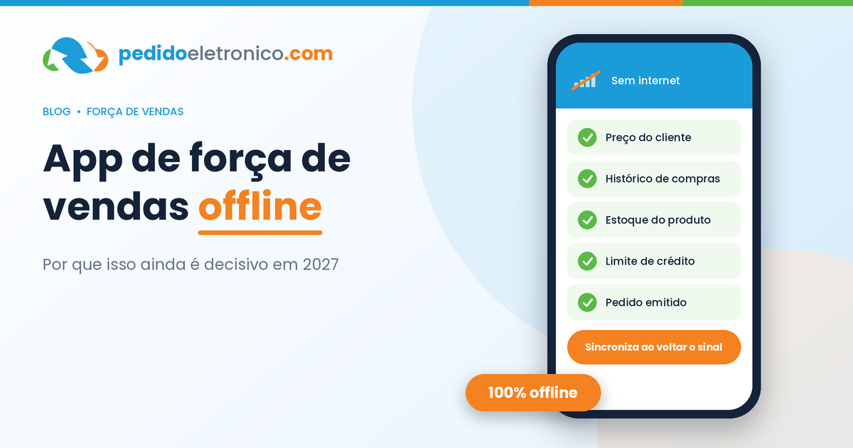 App de força de vendas offline: por que isso ainda é decisivo em 2027