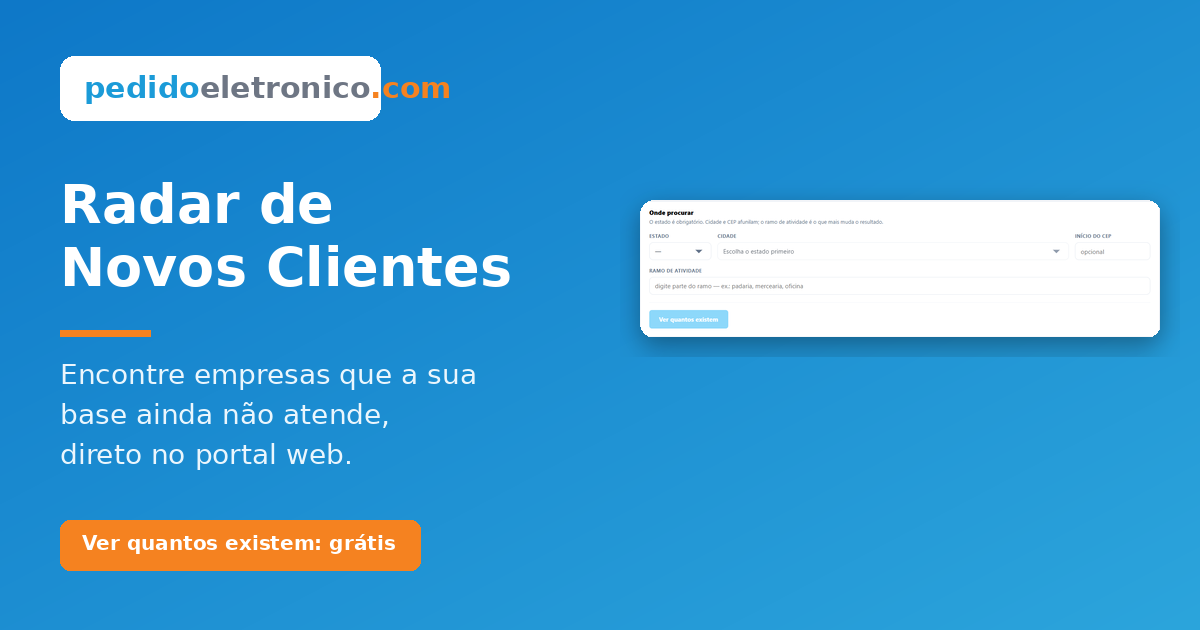 radar de novos clientes